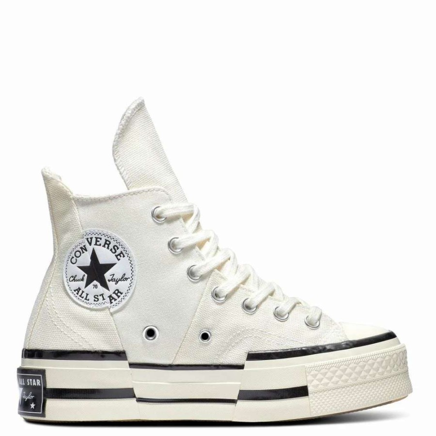 High Top * | Converse Chuck 70 Plus Hi In Egret/Black/Egret