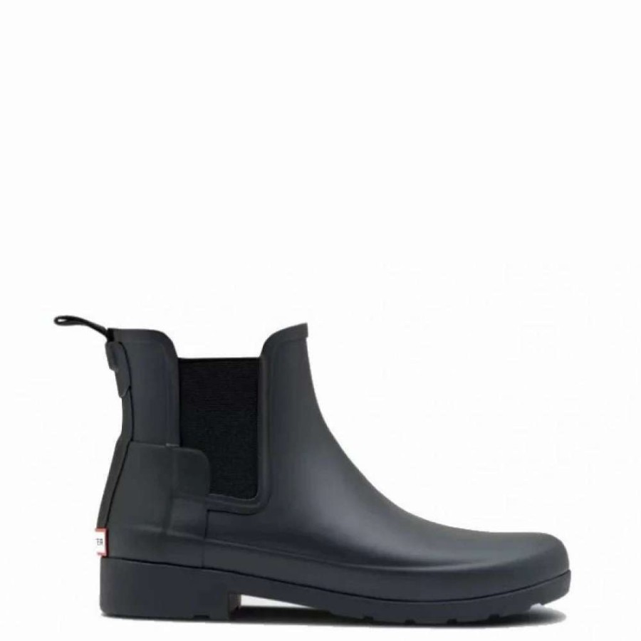 Ankle Boots * | Hunter Women'S Refined Slim Fit Chelsea In Black