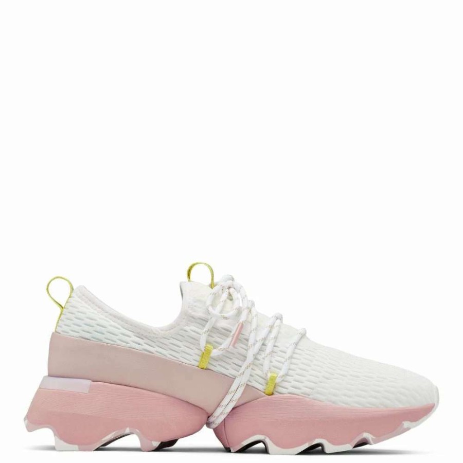 Low Top * | Sorel Women'S Kinetic Impact Lace In White/Eraser Pink