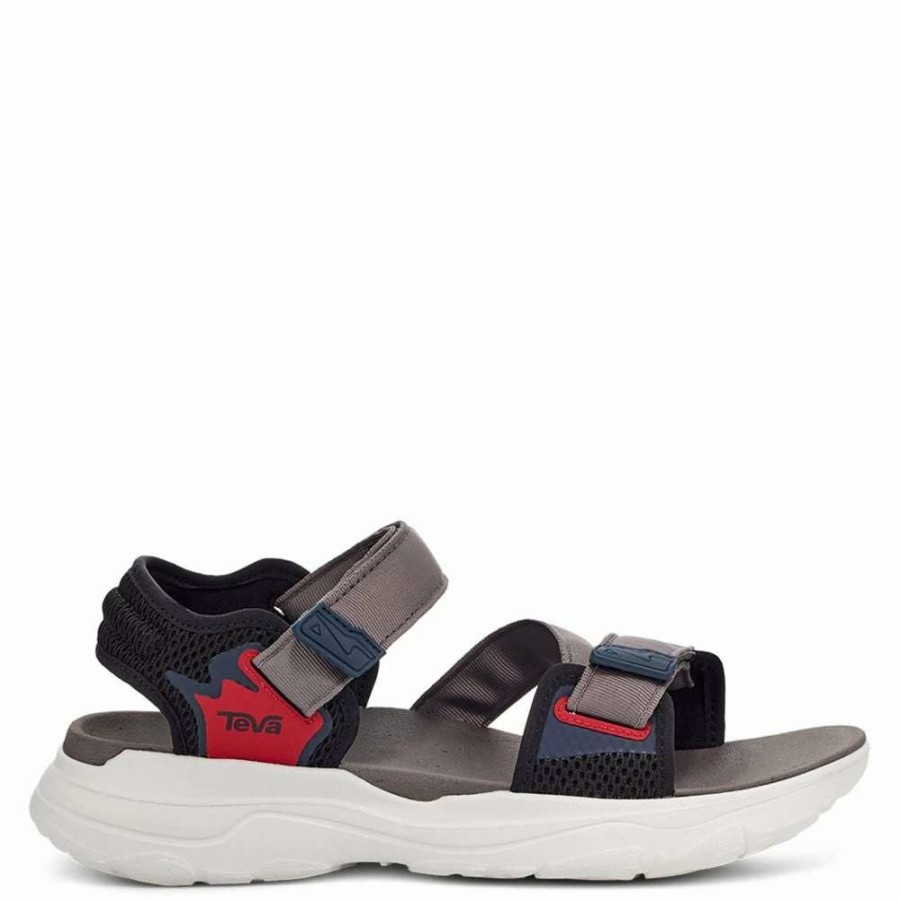 Strap Sandals * | Teva Men'S Zymic In Grey/Red