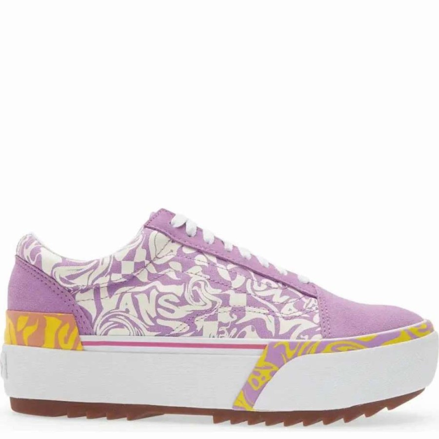 Low Top * | Vans Women'S Wavy Old Skool Stacked In Daze Sheer Lilac