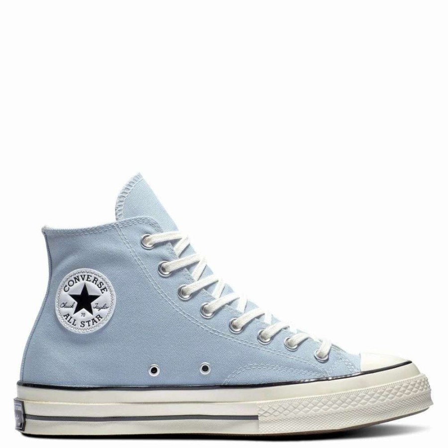 High Top * | Converse Chuck 70 No Waste Canvas In Lt Armory Blue/Egret/Black