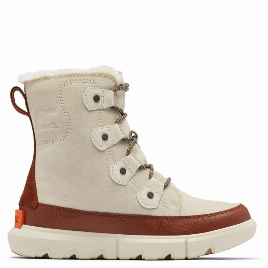 Ankle Boots * | Sorel Women'S Explorer Ii Joan Boot In Chalk/Wood