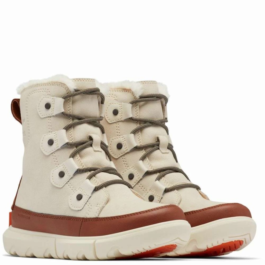 Ankle Boots * | Sorel Women'S Explorer Ii Joan Boot In Chalk/Wood