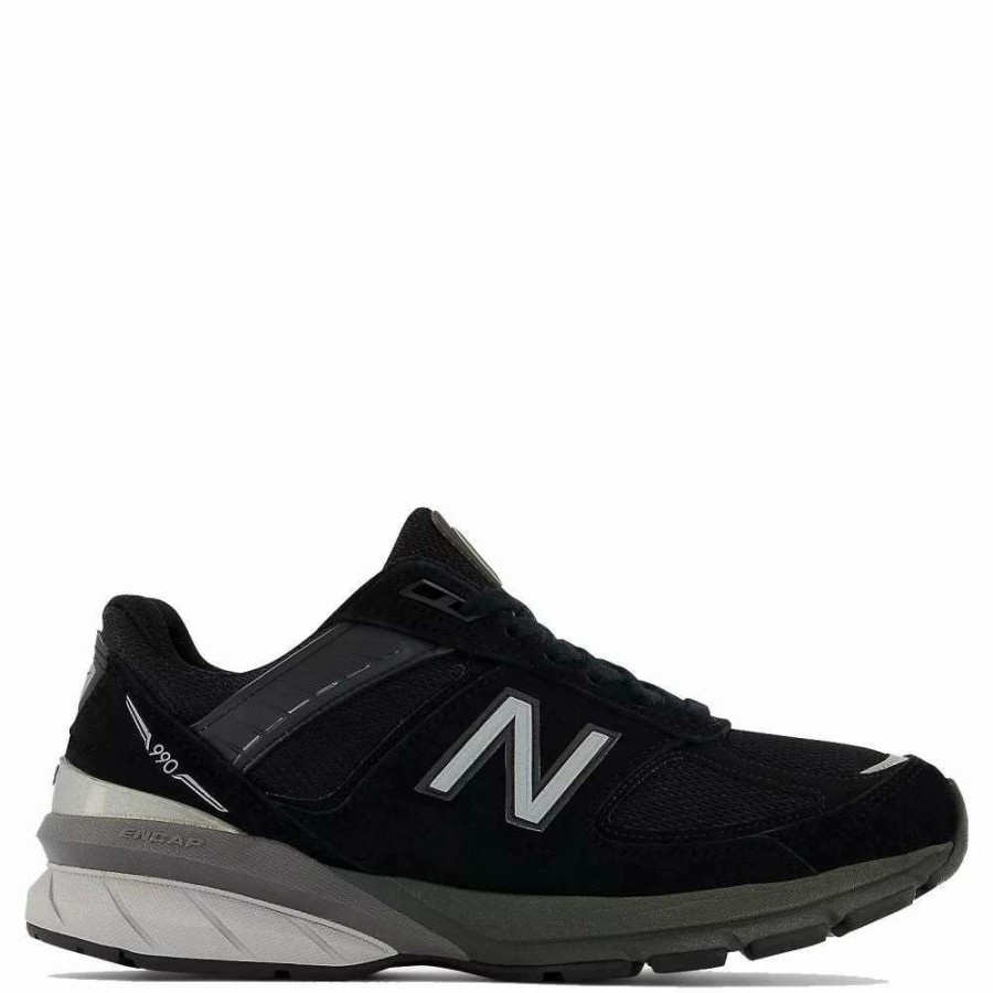 Low Top * | New Balance Women'S Made In Us 990V5 In Black With Silver