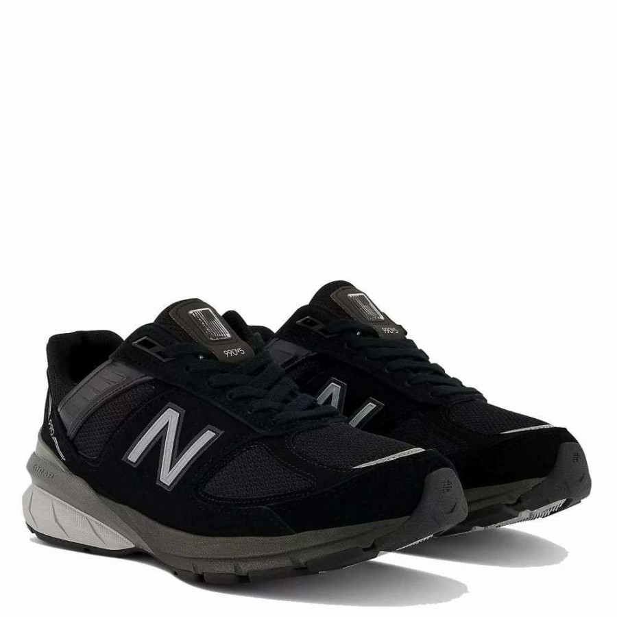 Low Top * | New Balance Women'S Made In Us 990V5 In Black With Silver