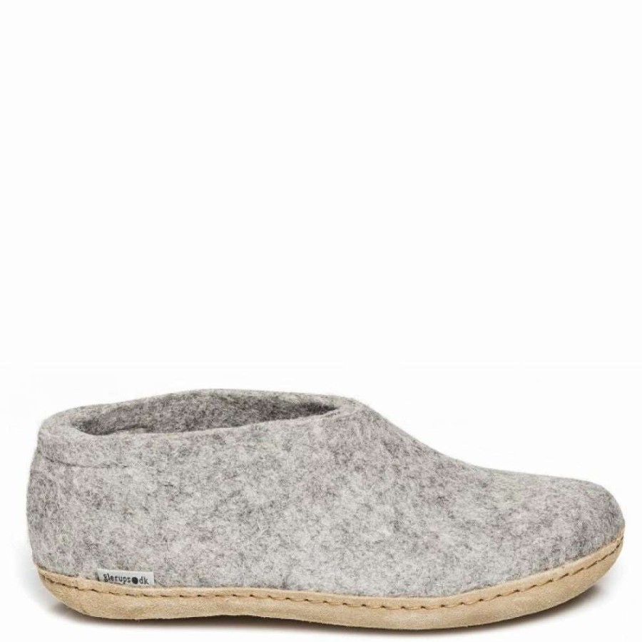 Indoor * | Glerups Shoe Leather Sole In Grey