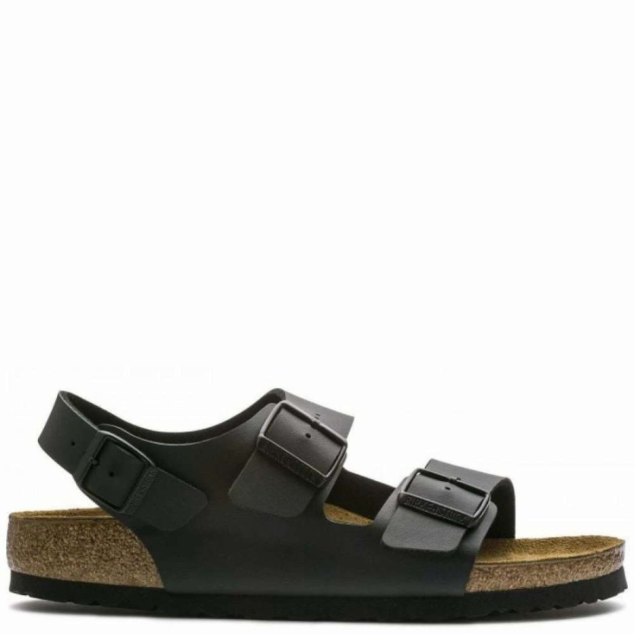 Strap Sandals * | Birkenstock Milano Birko-Flor In Black