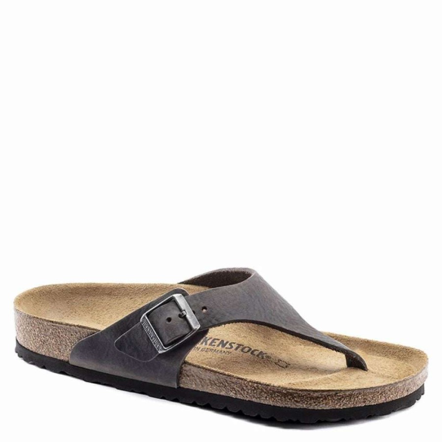 Strap Sandals * | Birkenstock Men'S Como Nubuck Leather In Camberra Iron