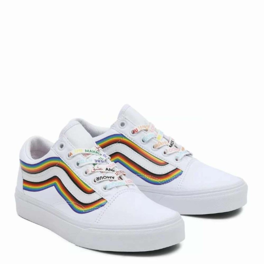 Low Top * | Vans Pride Old Skool In White/True White