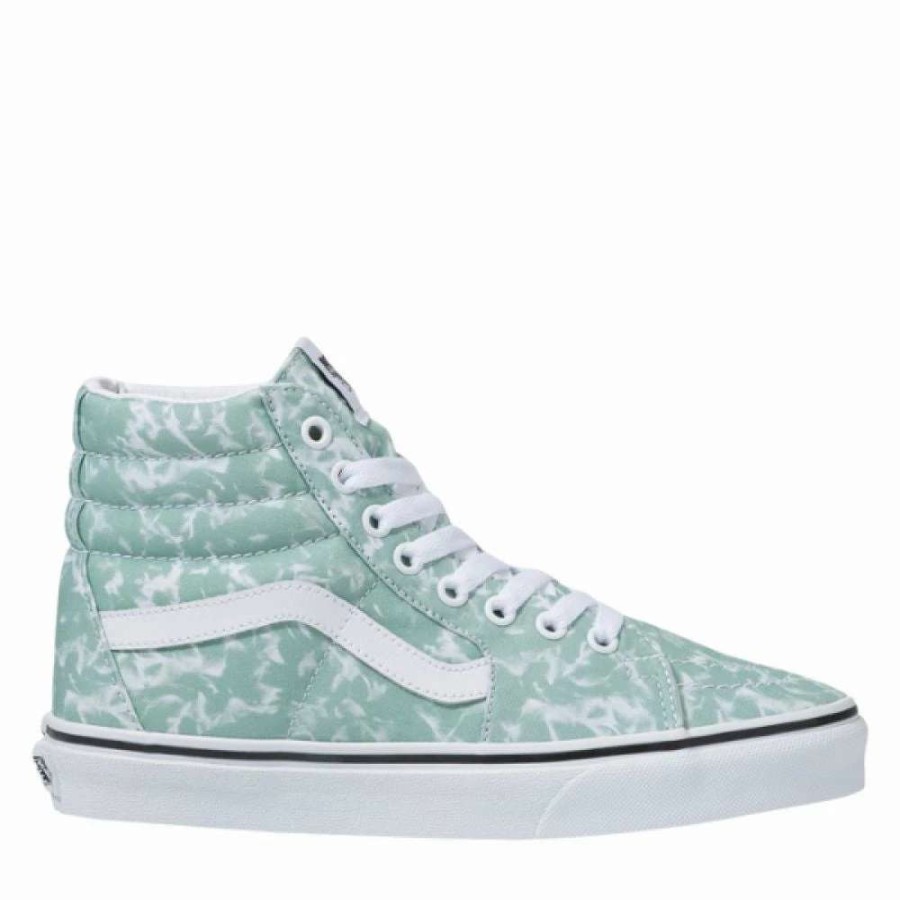 High Top * | Vans Women'S Washes Sk8-Hi In Caledon Green/True White