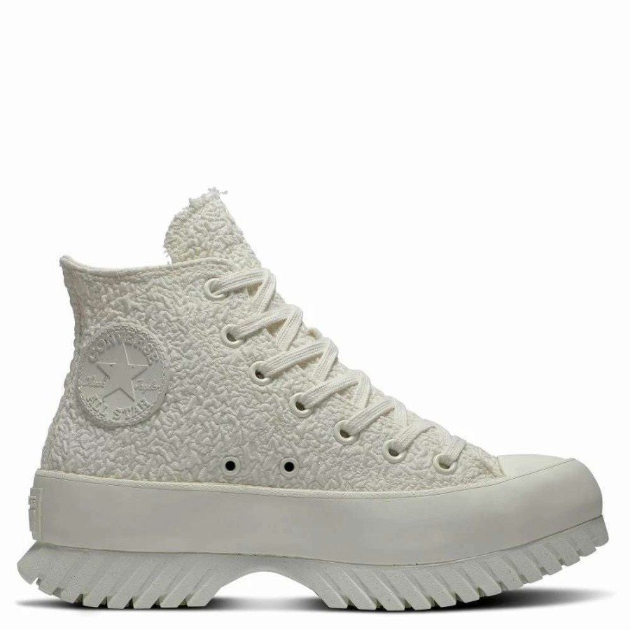 High Top * | Converse Women'S Chuck Taylor All Star Lugged 2.0 Jacquard In Egret/Egret/Black