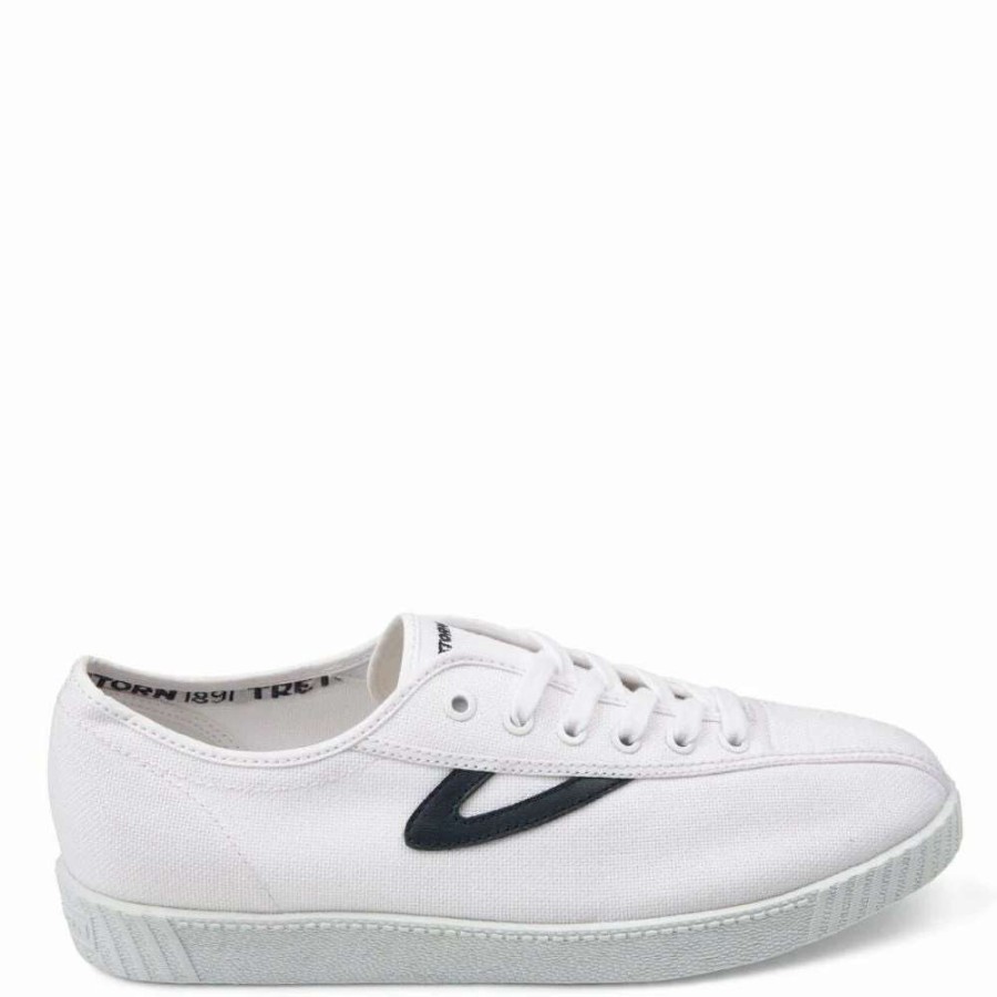 Low Top * | Tretorn Nylite Plus Canvas In White/Navy