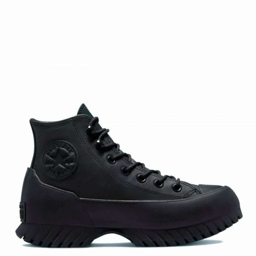 High Top * | Converse Women'S Chuck Taylor All Star Lugged Winter 2.0 Hi In Black/Black/Bold Mandarin