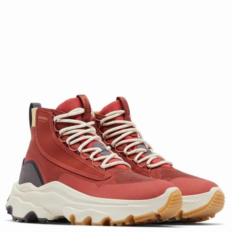 Ankle Boots * | Sorel Women'S Kinetic Breakthru Venture Mid Boot In Warp Red/Chalk