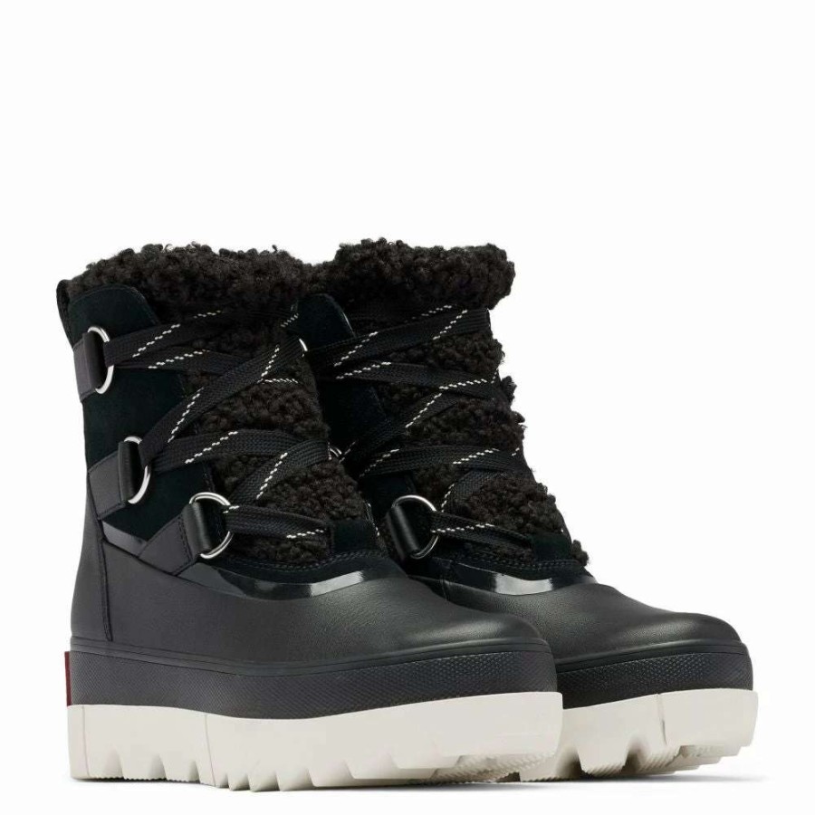 Ankle Boots * | Sorel Women'S Joan Of Arctic Next Boot In Black/Fawn