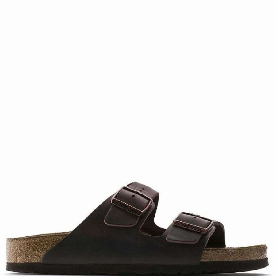 Strap Sandals * | Birkenstock Arizona Softbed Oiled Leather In Habana