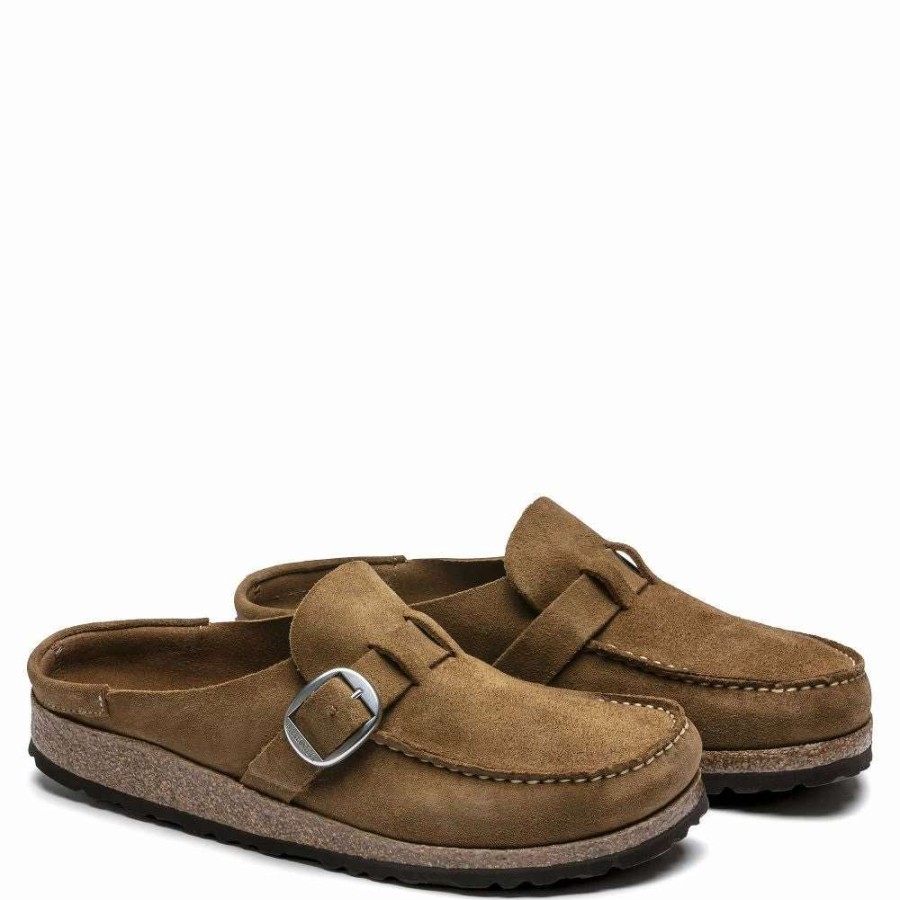 Outdoor * | Birkenstock Women'S Buckley Suede Leather In Tea (Narrow Width)