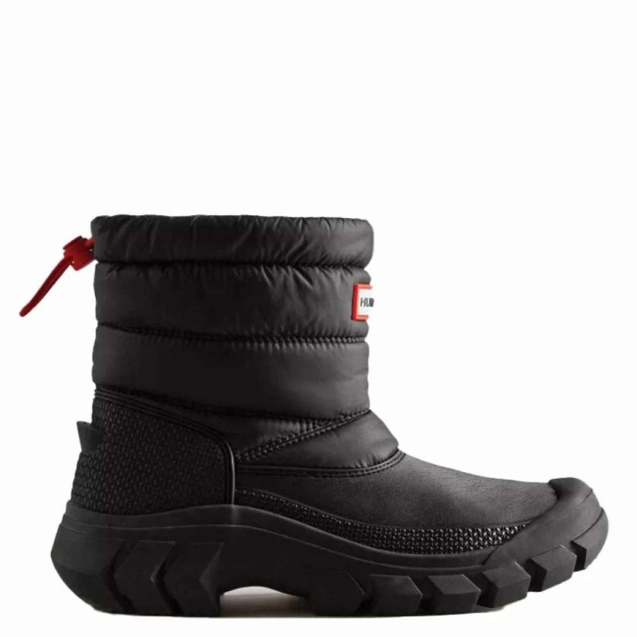 Ankle Boots * | Hunter Women'S Intrepid Insulated Short Snow Boots In Black