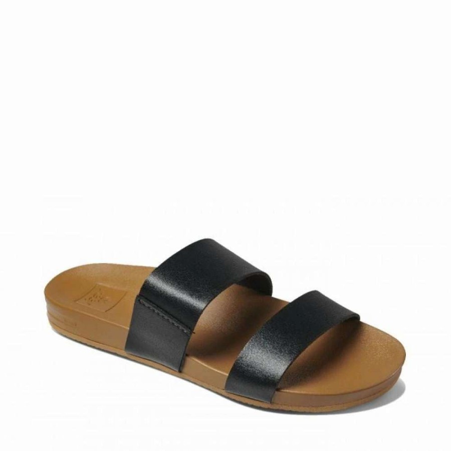 Strap Sandals * | Reef Women'S Cushion Bounce Vista In Black/Natura