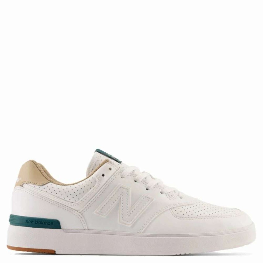 Low Top * | New Balance 574 Court In White With Tan