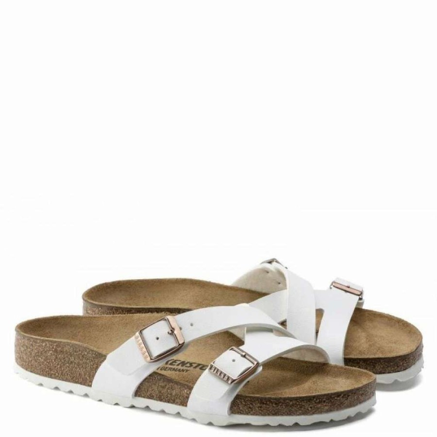 Strap Sandals * | Birkenstock Yao Birko-Flor In White (Narrow Width)