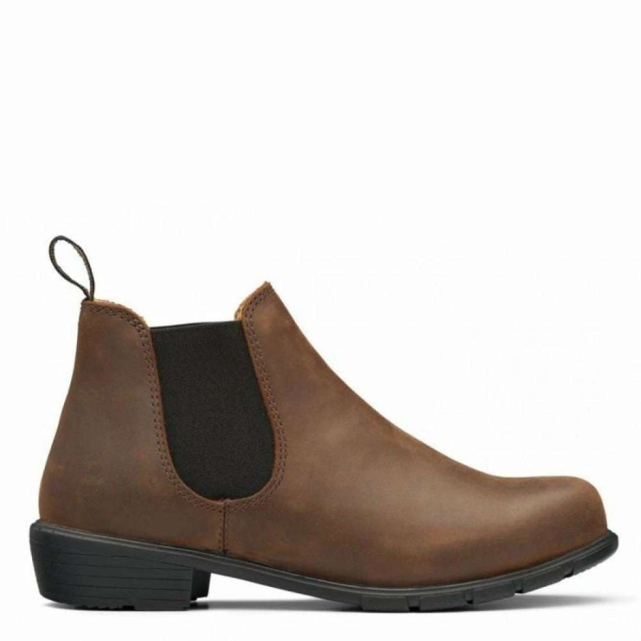 Ankle Boots * | Blundstone Women'S Series Low Heel 1970 In Antique Brown