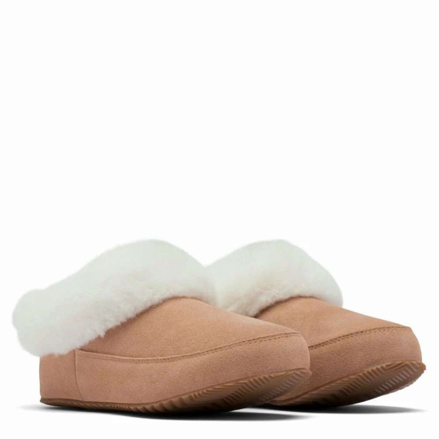 Indoor * | Sorel Women'S Sorel Go Coffee Run Slipper In Tawny Buff/Natural