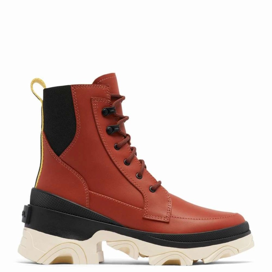 Ankle Boots * | Sorel Women'S Brex Lace Boot In Warp Red/Black