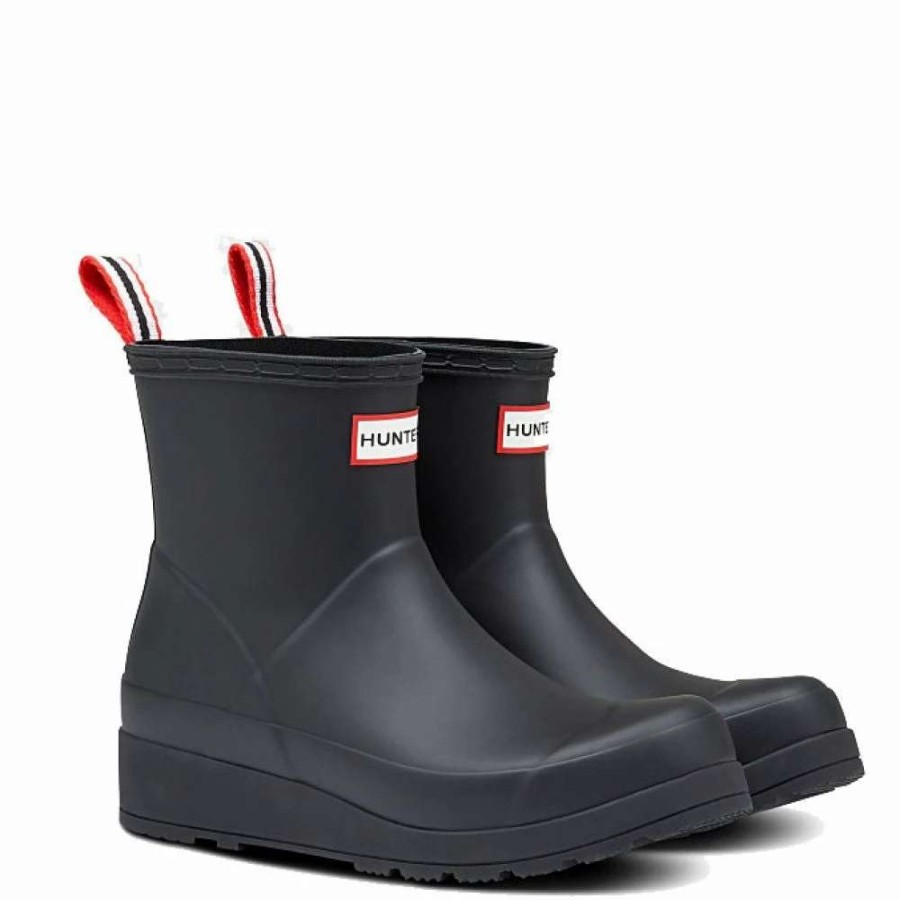 Ankle Boots * | Hunter Women'S Original Play Short Rain Boot In Black