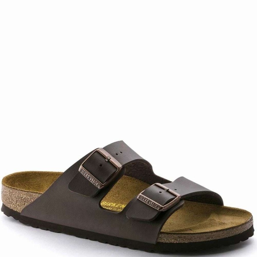 Strap Sandals * | Birkenstock Arizona Birko-Flor In Dark Brown (Narrow Width)