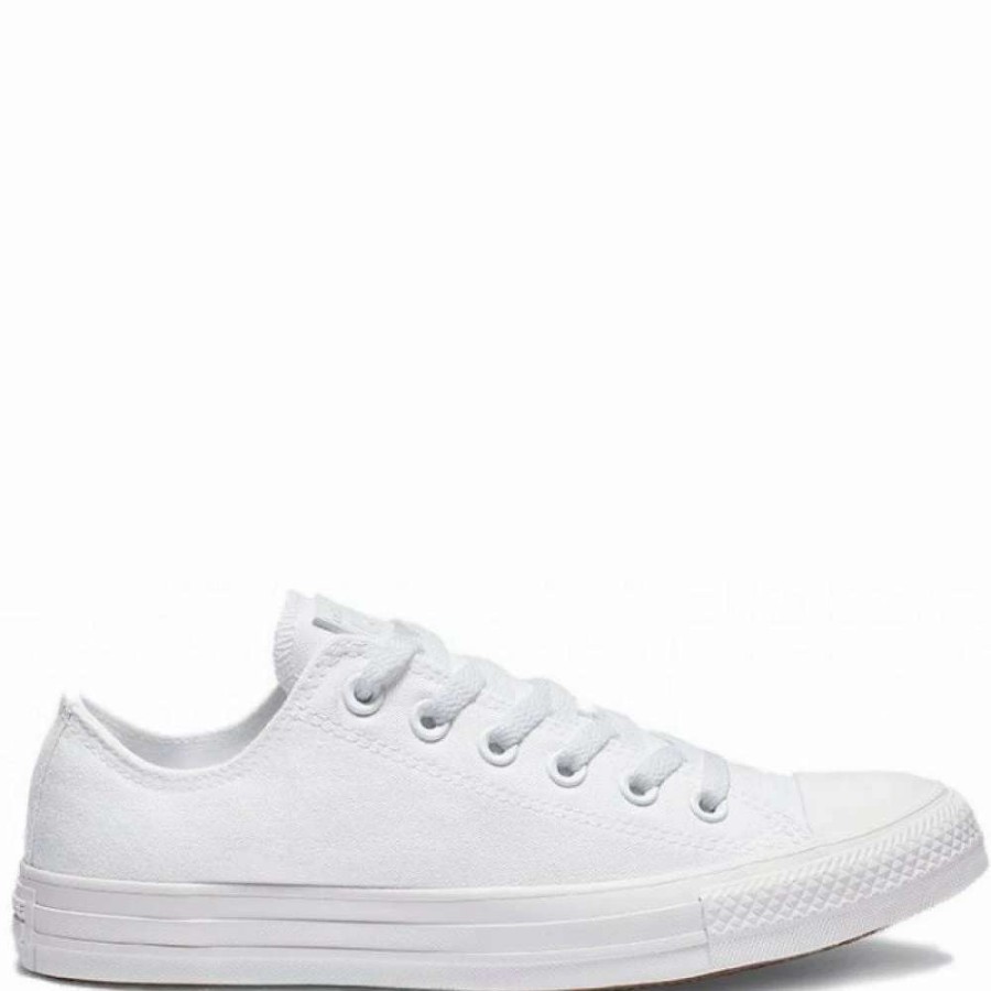 Low Top * | Converse Chuck Taylor All Star Mono Canvas Low Top In White Mono