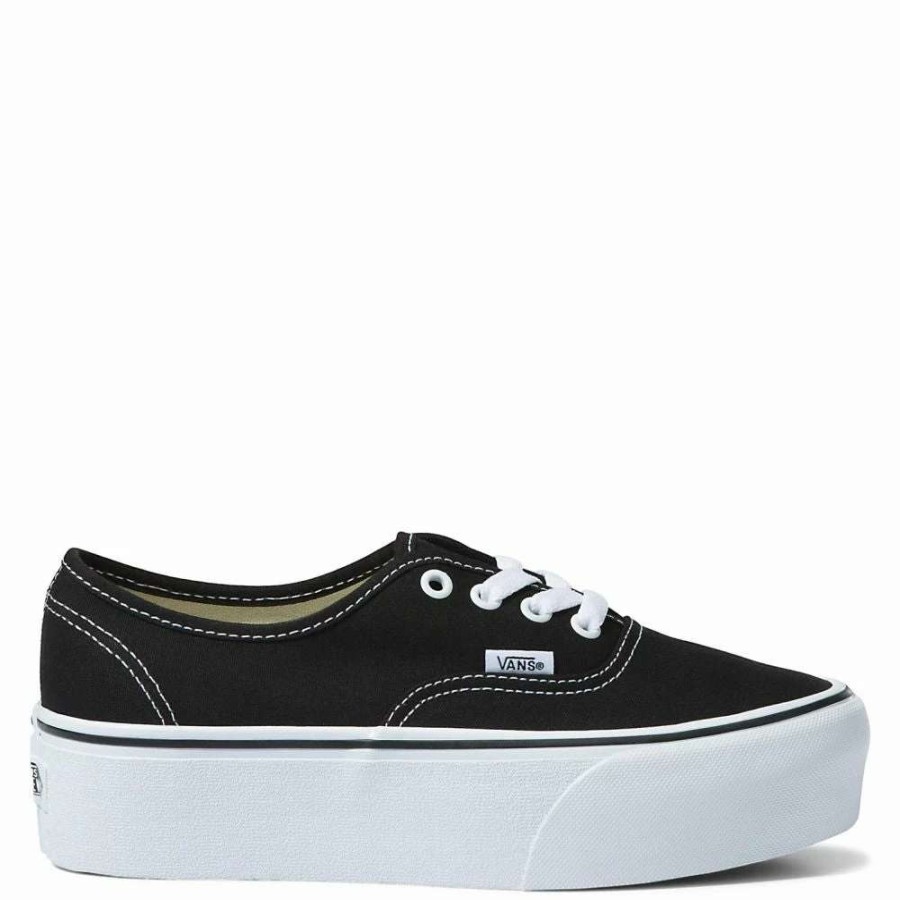 Low Top * | Vans Women'S Authentic Stackform In Black/White