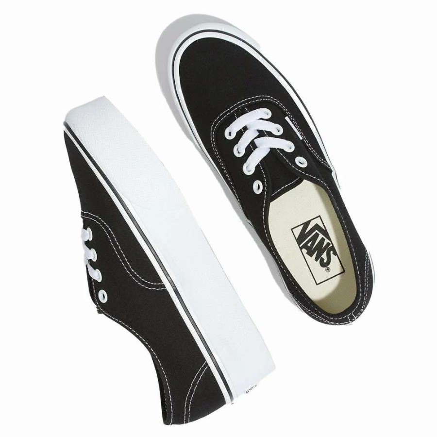 Low Top * | Vans Women'S Authentic Stackform In Black/White