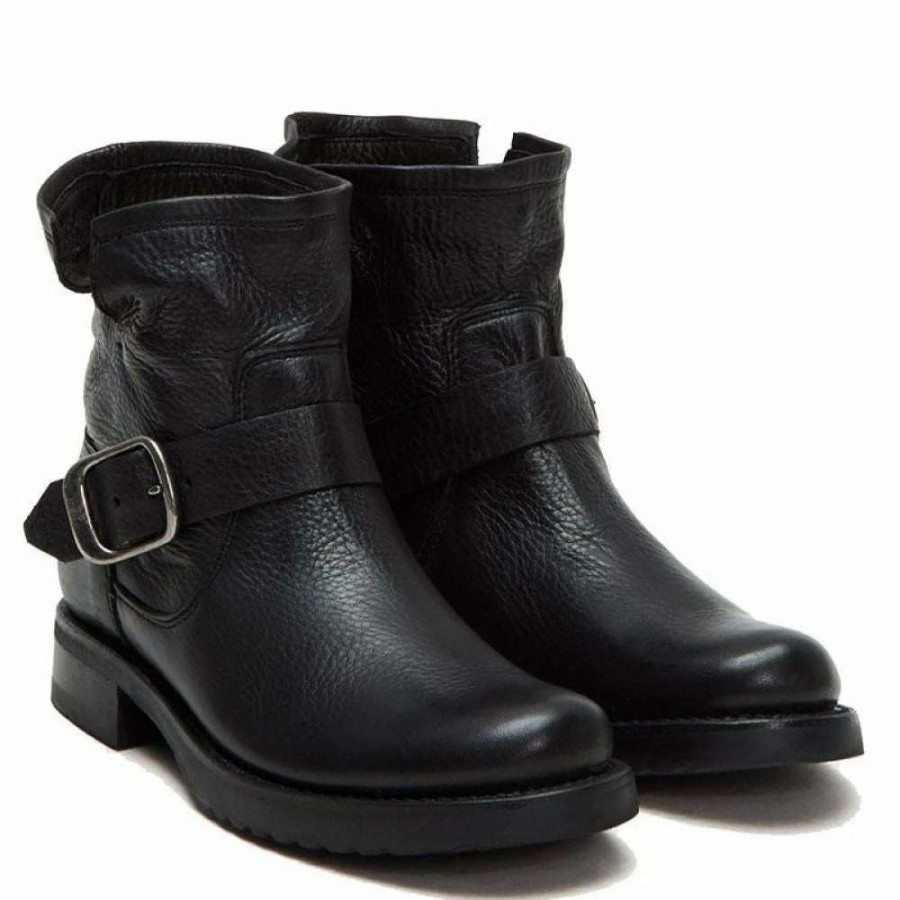 Ankle Boots * | Frye Women'S Veronica Bootie In Black/Soft Full Grain