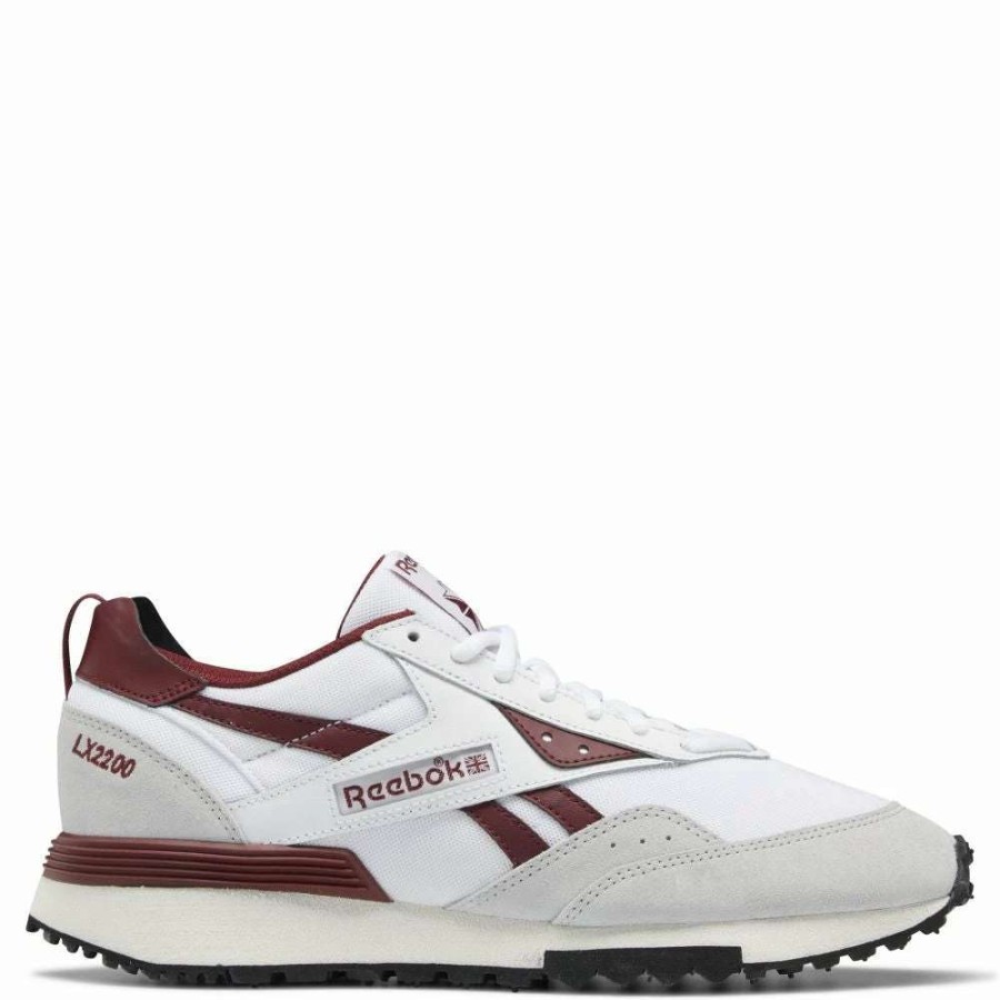 Athletic * | Reebok Men'S Lx2200 In Ftwr White/Classic Burgundy/Pure Grey 2