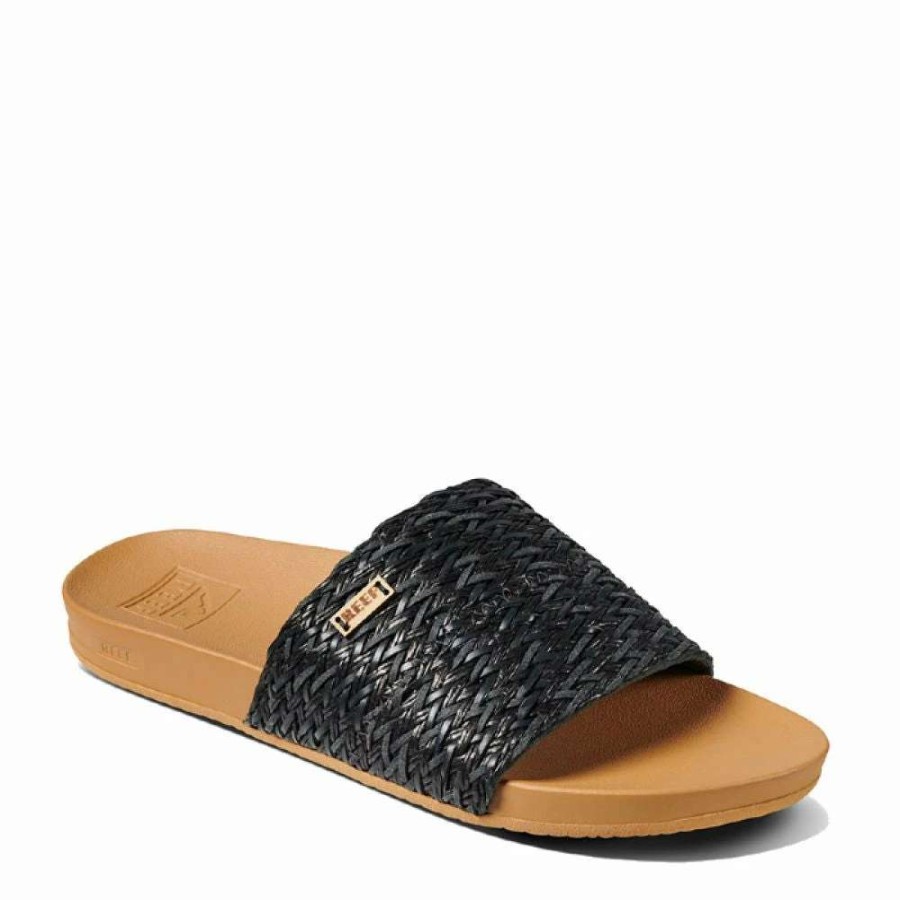 Strap Sandals * | Reef Women'S Cushion Scout Braid In Black/Tan