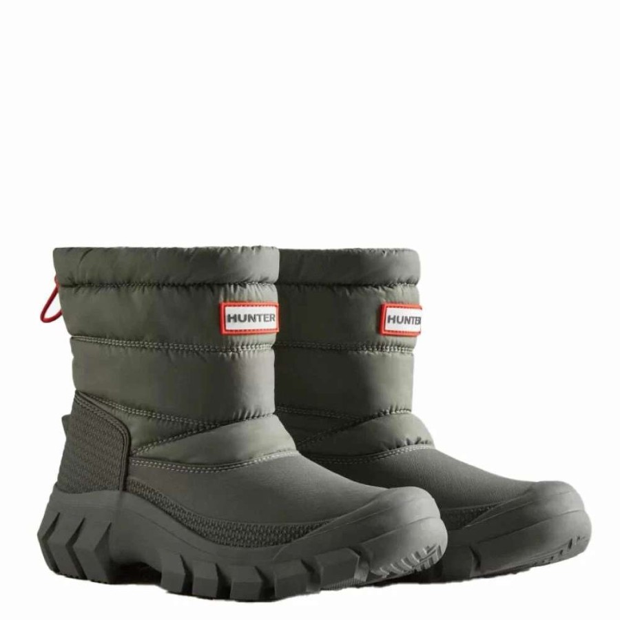 Ankle Boots * | Hunter Women'S Intrepid Insulated Short Snow Boots In Urban Grey