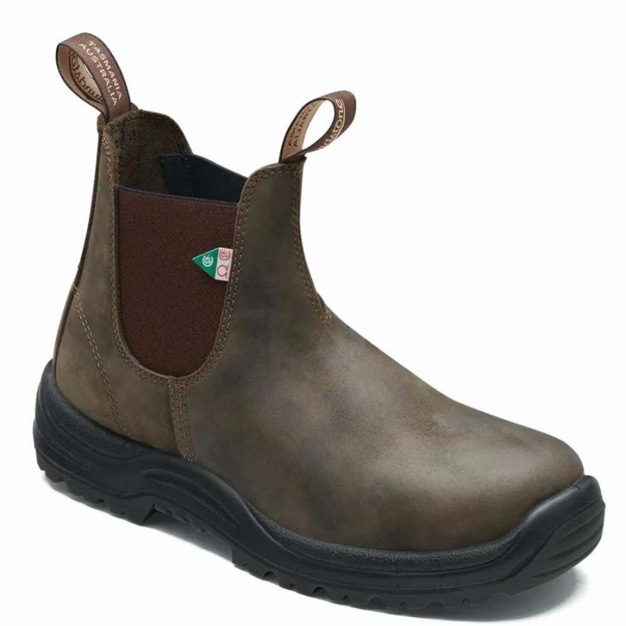 Ankle Boots * | Blundstone Work & Safety Boot 180 In Waxy Rustic Brown