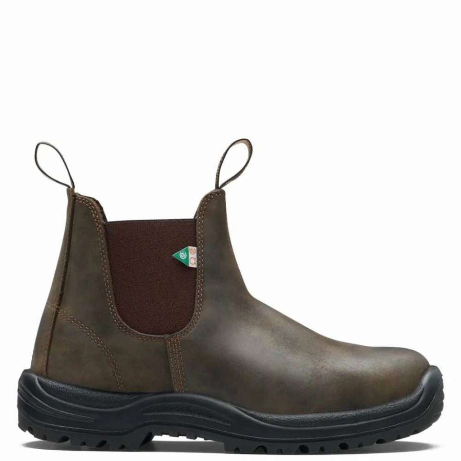 Ankle Boots * | Blundstone Work & Safety Boot 180 In Waxy Rustic Brown