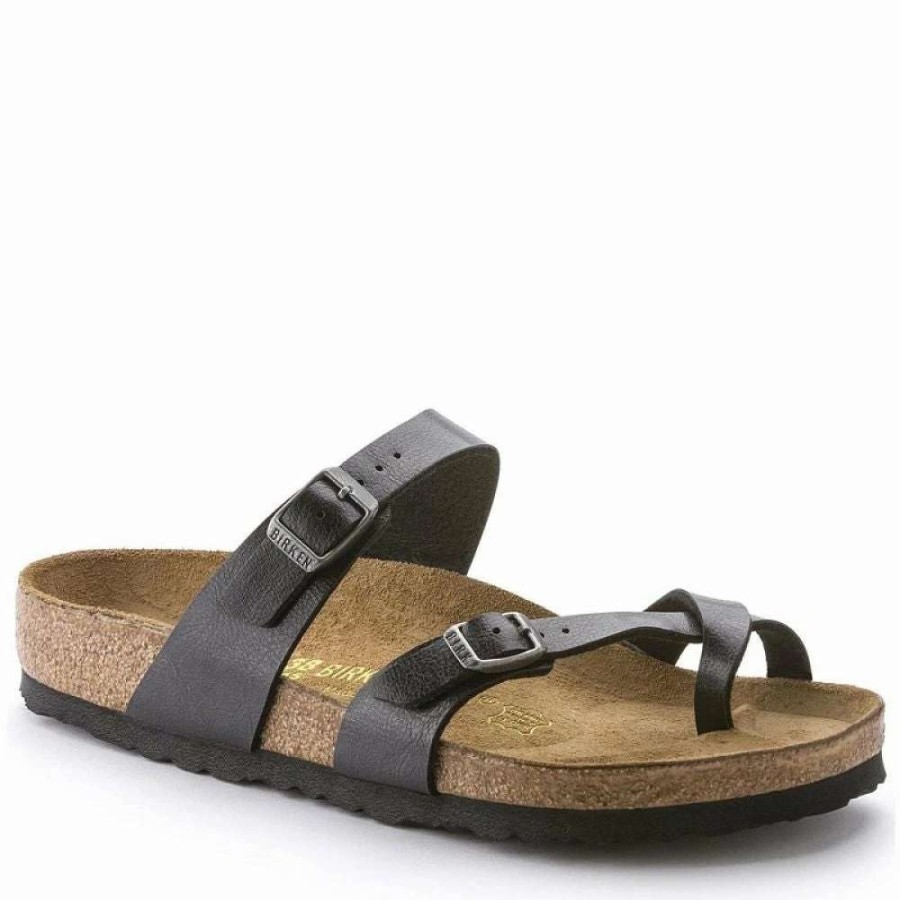 Strap Sandals * | Birkenstock Mayari Birko-Flor Graceful In Licorice