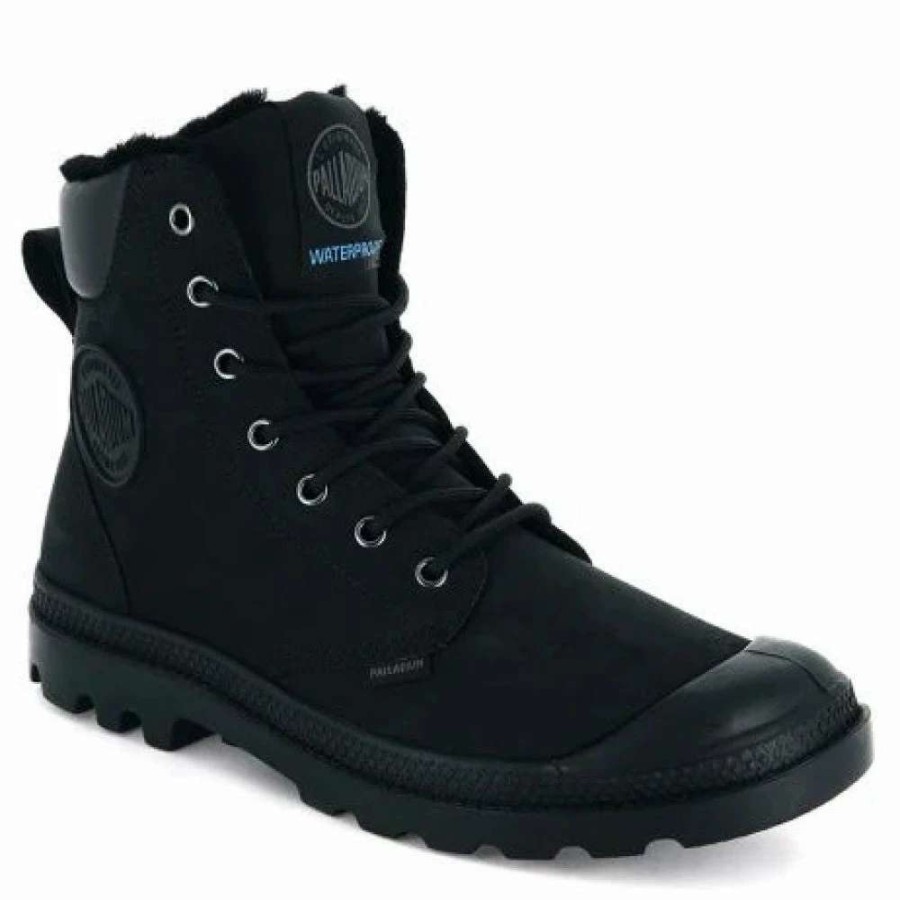 Ankle Boots * | Palladium Pampa Sport Cuff Wps In Black/Black