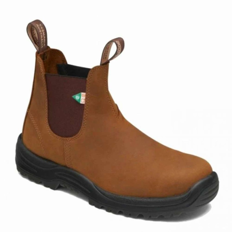 Ankle Boots * | Blundstone Work & Safety Boot 164 In Saddle Brown