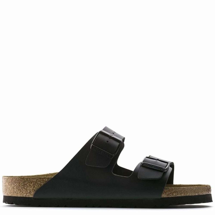 Strap Sandals * | Birkenstock Arizona Birko-Flor In Black (Narrow Width)