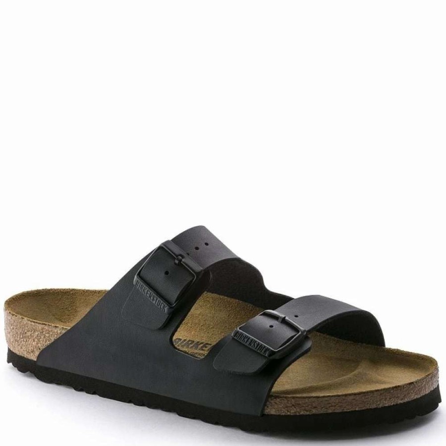 Strap Sandals * | Birkenstock Arizona Birko-Flor In Black (Narrow Width)