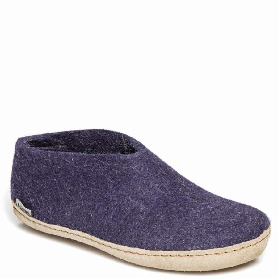 Indoor * | Glerups Women'S Shoe Leather Sole In Purple