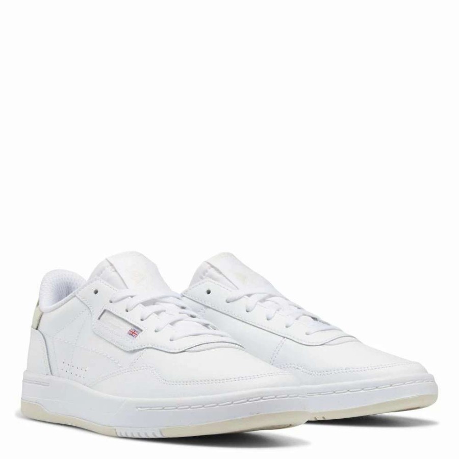 Low Top * | Reebok Women'S Court Peak In Ftwr White/Alabaster/Rbbr White