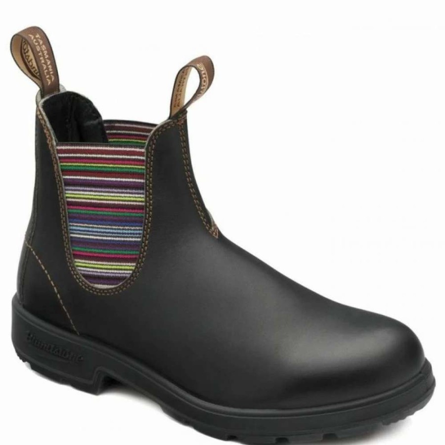 Ankle Boots * | Blundstone Original 1409 In Stout Brown Striped Elastic