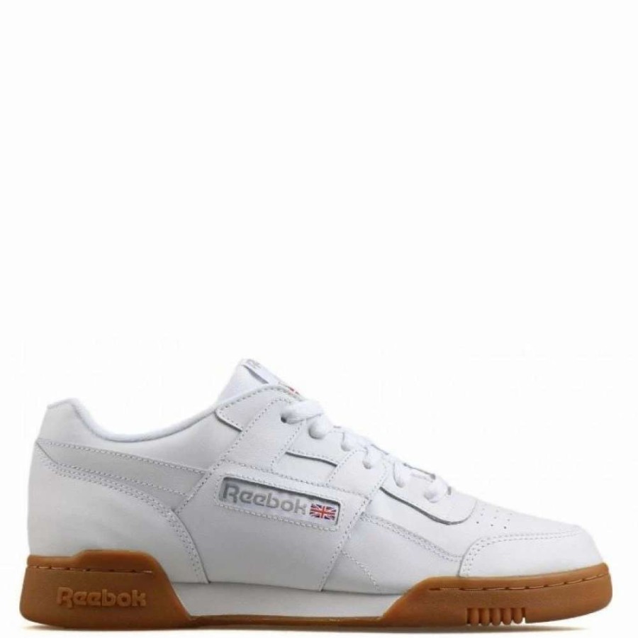 Low Top * | Reebok Women'S Workout Plus In White/Carbon/Classic Red