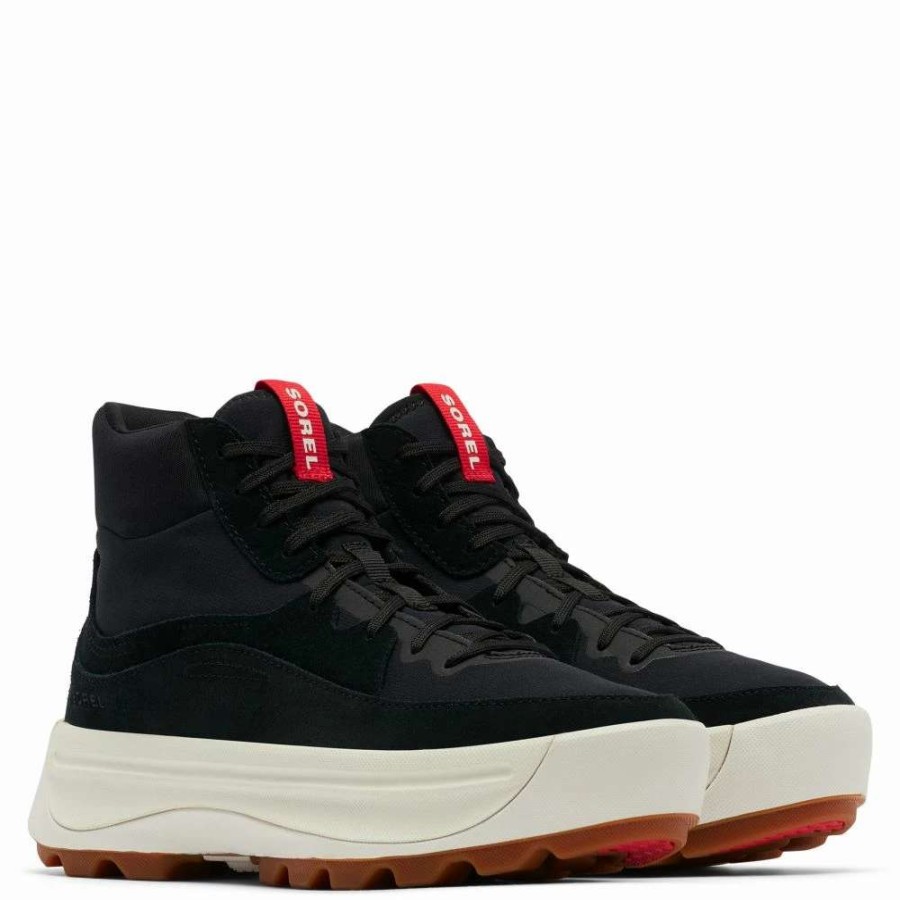 High Top * | Sorel Women'S Ona 530 Mid Sneaker In Black/Jet